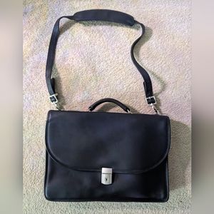 Jack Georges Special Edition Executive Leather Briefcase Black #8415